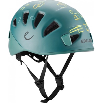 Edelrid Детска каска от пяна Edelrid Kid's Shield II Climbing helmet - Jade / Petrol - размер 48-56 cm (301-0311-0211)