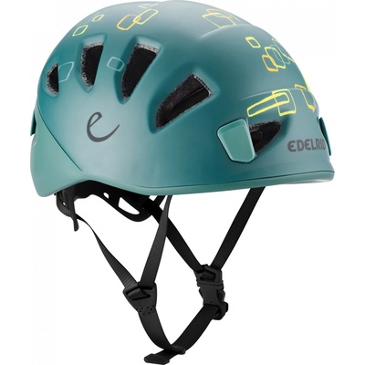 Edelrid Детска каска от пяна Edelrid Kid's Shield II Climbing helmet - Jade / Petrol - размер 48-56 cm (301-0311-0211)