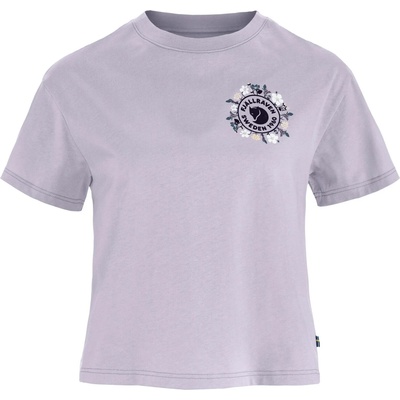 Fjällräven Дамска тениска Fjällräven Women's Fjällblomster Logo T-Shirt - Lavender Mist (916-6338-0214)