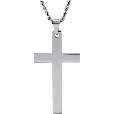 Steel Edge Prívesok kríž chirurgická oceľ WJHC418 Dĺžka náhrdelníka: 60cm
