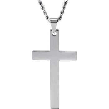 Steel Edge Prívesok kríž chirurgická oceľ WJHC418 Dĺžka náhrdelníka: 60cm