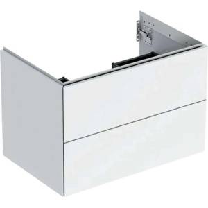 Geberit ONE - Шкаф за мивка 74x50x47 cm, 2 чекмеджета, гланцово бяло 505.262. 00.1 (505.262.00.1)