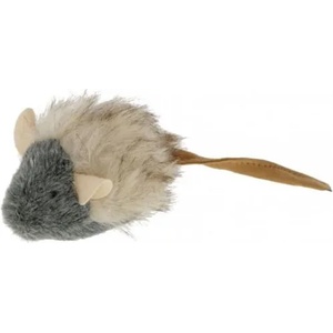 Kerbl Играчка за котки Kerbl Mouse - механична мишка с бетирии, от плюш, 15х5 см, Германия 81675
