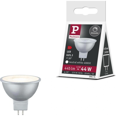 Paulmann 28874 LED EEK2021 G A G GU5.3 6.5 W neutrální bílá