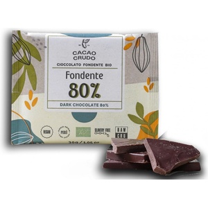 Cacao Crudo Raw Черен шоколад 80%, БИО, 30гр
