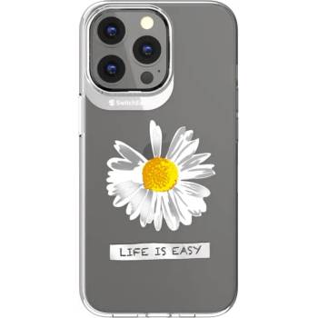 SwitchEasy Artist Daisy Case - дизайнерски хибриден удароустойчив кейс за iPhone 13 Pro Max (прозрачен)