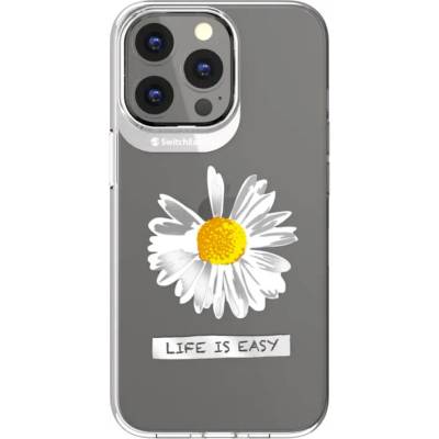 SwitchEasy Artist Daisy Case - дизайнерски хибриден удароустойчив кейс за iPhone 13 Pro Max (прозрачен)