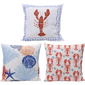Image 1 of DECORIS ДЕКОРАТИВНА ВЪЗГЛАВНИЦА 874019 45х45х3см МОРСКИ МОТИВ (874019)