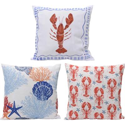 DECORIS ДЕКОРАТИВНА ВЪЗГЛАВНИЦА 874019 45х45х3см МОРСКИ МОТИВ (874019)