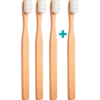 Nanosmile Ultrajemný zubní kartáček Nanosmile Eco White 4 ks