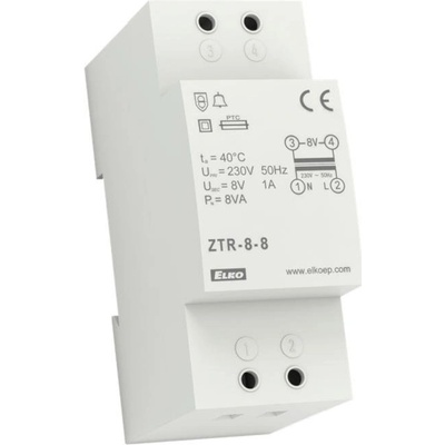ELK TRAFO ZVONK. ZTR-8-8 8V/8VA 2MOD.
