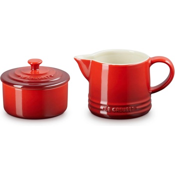 Le Creuset Комплект за сметана и захар, комплект от 2 бр. , CERISE, керамика с глазура, Le Creuset (LECR89331000600003)
