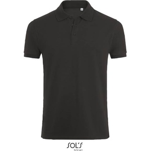 SOL'S PHOENIX / Мъжка еластична поло тениска - тъмносив меланж XXL (251708r6405)