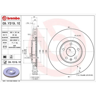 BREMBO Souprava brzd, kotúčová brzda KT 08 007
