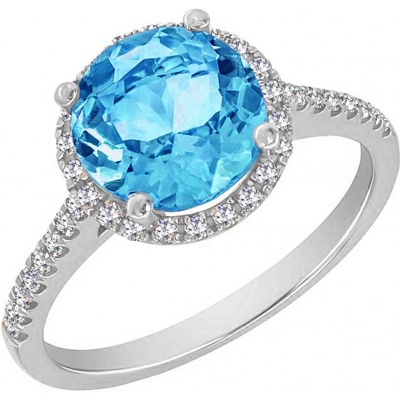 Eppi Zlatý prsteň s 2.75ct topásom a diamantmi Dulia R32464