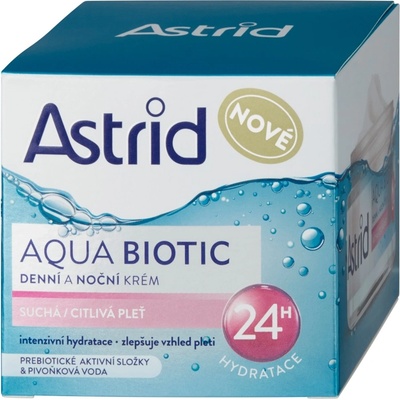 Astrid Aqua Biotic denní a noční krém suchá a citlivá pleť 50 ml