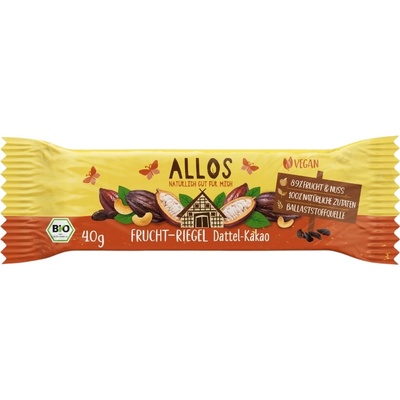 Allos Ovocná tyčinka datle kakao bio 40 g