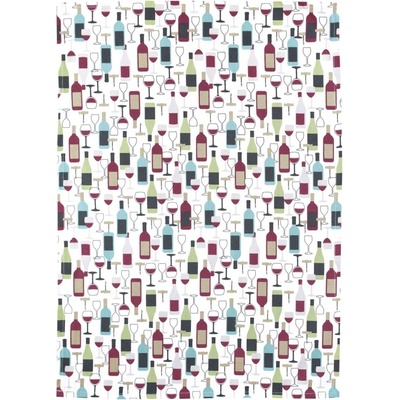 SCANquilt DEKORO poháre a fľaše 50x70 cm vínová zelená