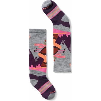 Smartwool Kids' Wintersport Full Cushion Mountain Moose OTC Socks ružová