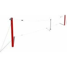 Playground System Lanová dráha (lanovka stĺpová) na detské ihriská 20 m .
