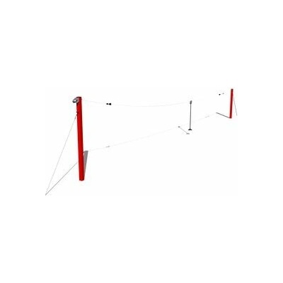 Playground System Lanová dráha (lanovka stĺpová) na detské ihriská 20 m .