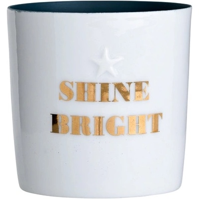 Porcelánový svícen Shine Bright bílý Bloomingville