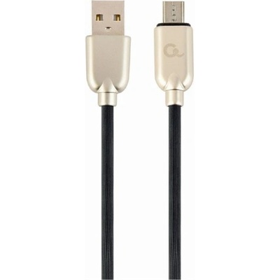 Gembird USB 2.0 A - USB 2.0 micro B M/M кабел за данни 2 м черен Premium rubber CC-USB2R-AMmBM-2M (CC-USB2R-AMmBM-2M)