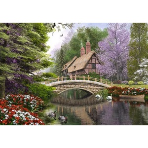 Castorland - Puzzle Cottage By The River - 1 000 piese