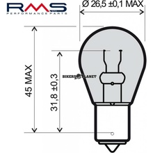 RMS 246510195 P21W BA15S 12V 21W
