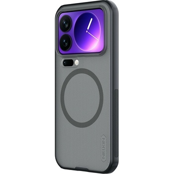 Xiaomi NILLKIN Super Frosted Shield Pro за Xiaomi 17 Pro - Матов PC+TPU, Магнитен, Прозрачно-черен