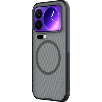 Xiaomi NILLKIN Super Frosted Shield Pro за Xiaomi 17 Pro - Матов PC+TPU, Магнитен, Прозрачно-черен