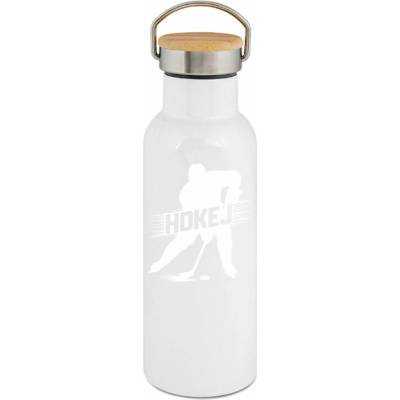 123TRIKO termoska Shadow hokej, bílý potisk 500 ml