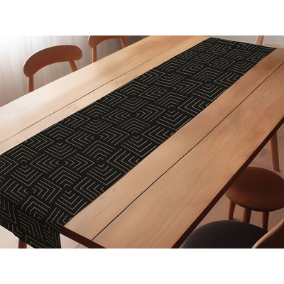 Walia Kuchynský behúň BLACK 45x140cm