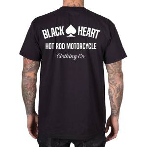 Black heart мъжка тениска с щампа BLACK HEART - HOT ROD MOTORCYCLE - Black - 21275
