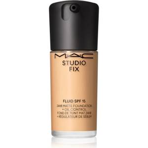 MAC Cosmetics Studio Fix Fluid SPF 15 24HR Matte Foundation + Oil Control матиращ фон дьо тен SPF 15 цвят C40 30ml