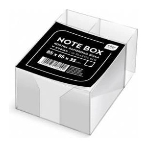 Interdruk Paper cube white 85x85x35 mm in a cup