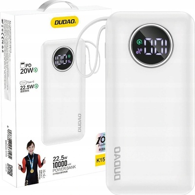 Dudao 108382 K12 10000 mAh biela