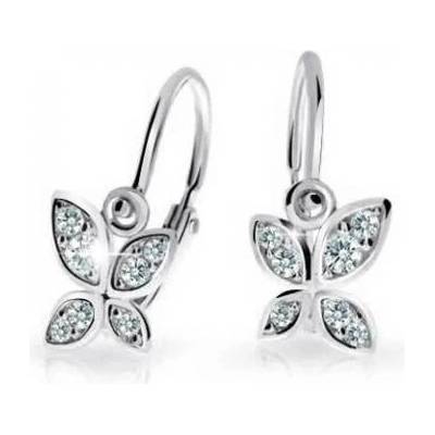 Cutie Diamonds dětské náušnice z bílého zlata Motýl s brilianty DC2259-10-00-X-2