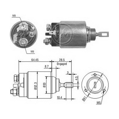 Spínač startéru ZM - Bosch 2339304003 RC 139019 ZM