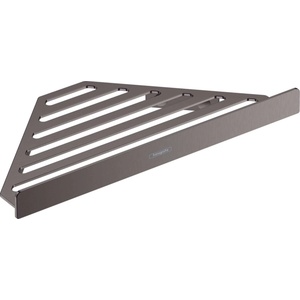 Hansgrohe AddStoris - Ъглова етажерка, матиран черен хром 41741340 (41741340)