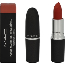 MAC Powder Kiss Lipstick Rtěnka Devoted Chili 3 g