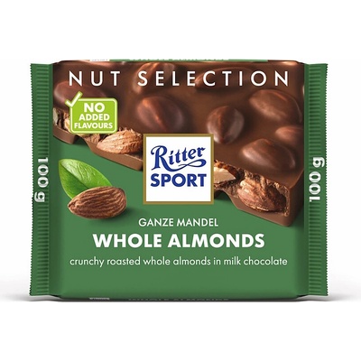 RITTER SPORT Mliečna čokoláda celé mandle 100 g