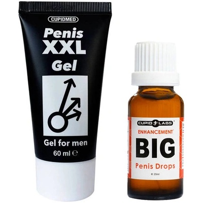 Гел за уголемяване на пениса penis xxl gel 60мл + Капки за уголемяване на пениса big penis drops