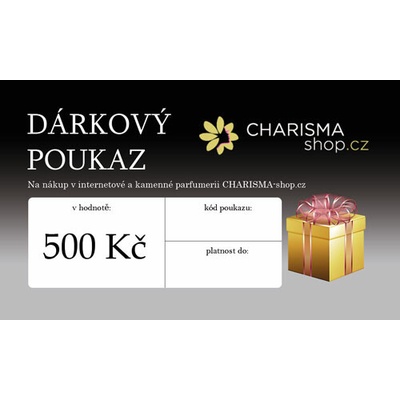 Dárková poukázka tištěná 500 Kč