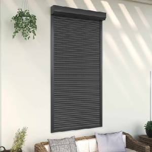 vidaXL Ролетна щора Антрацит 110 x 220 cm Алуминий и полиреутан (42047070)