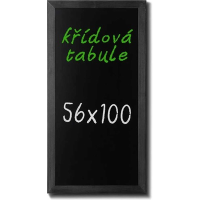 A-Z Reklama CZ CHBBL56x100 Woodboard nástěnná dřevěná křídová tabule černě lakovaná 56 x 100 cm
