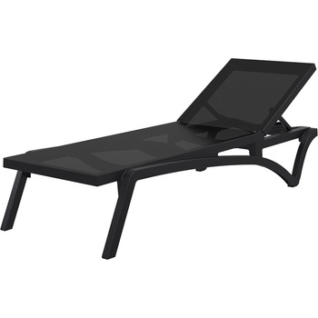 Bogdan Furniture Am Шезлонг Пасифик черен с черна мрежа