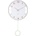 Karlsson Cheeky Dome стенен часовник с махало, пастелно зелен (KA6058LG)