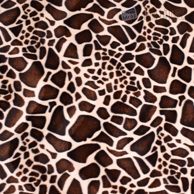 Umelá kožušina vzor žirafa
