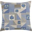 Bellatex Ema patchwork modrý 45 x 45 cm